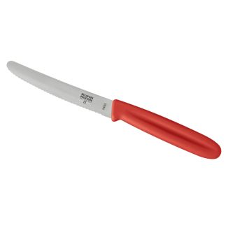 SWISS KNIFE Couteau de cuisine dentelé rouge