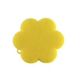 Silicone Scrubber Flower Yellow