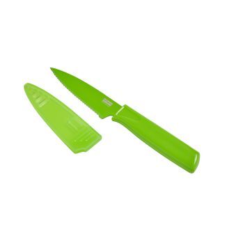 Paring Knife Colori Serrated, Green - Bulk