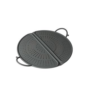 Splatter guard foldable silicone grey Ø 30 cm
