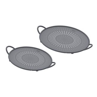 Splatter guard silicone set grey 2 pcs