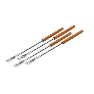 Käse-/Fleischfonduegabeln Kirschholz 4 Stk