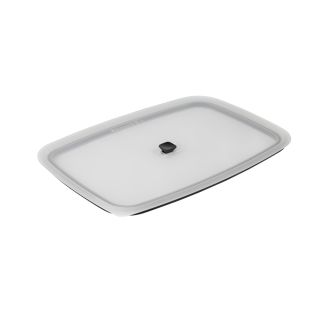 Couvercle en plastique pour plat à four moyen