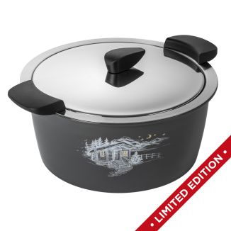 HOTPAN® Kochtopf grau mit Chalet 3.0 L · Ø 22 cm