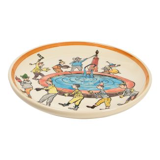 Plate Dance by the fountain Ø 21 cm