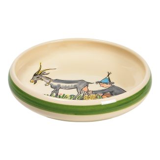 Children's plate Ursli with goat Ø 18 cm