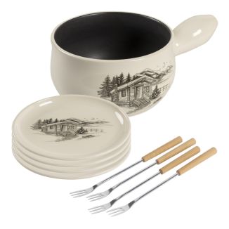 K&auml;sefondue Set Induktion Chalet 9-teilig