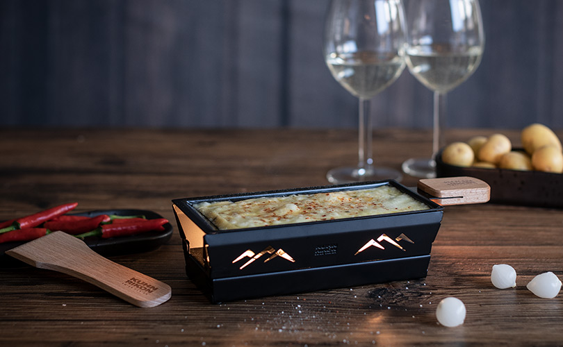 Raclette Set Mini Mountains black